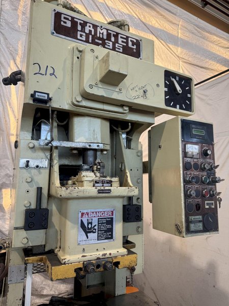 35 TON STAMTEC G1-35 GAP FRAME PRESS. STOCK # 0669425