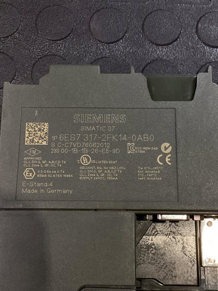 SIEMENS 6ES7 317-2FK14-0AB0 SIMATIC S7 PN/DP CPU USED