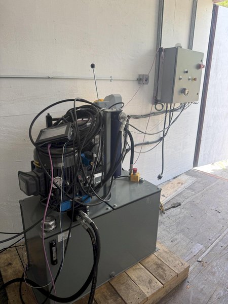 200 TON X 15' BEECHE WIRE CABLE FORCE TENSILE HYDRAULIC TEST BENCH, WITH CONTROLLER &amp; DISPLAY, NEW 2020: YOBRO #25186