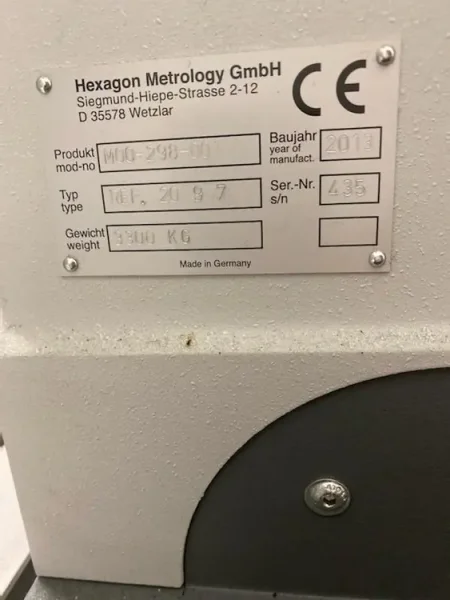 2013 HEXAGON MOO-296-305 | Coordinate Measuring Machines