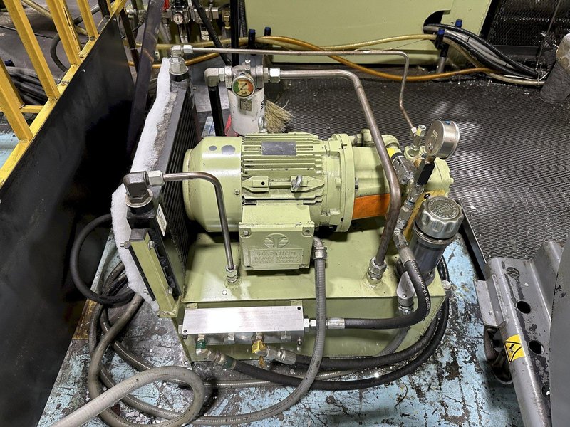 220 TON AIDA #NCI-200(2) PRESS LINE, COMPLETE WITH CWP SPACE-SAVER COIL FEED LINE: STOCK #22209