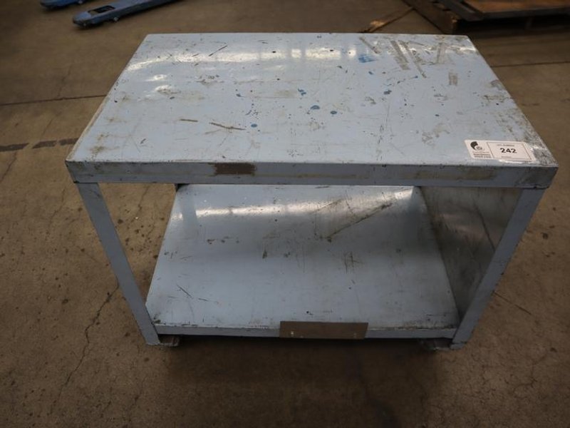 Metal Cart w Lower Shelf on Casters- Auction Item