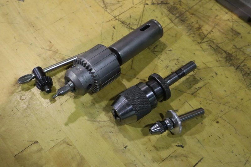 Drill Chucks: Albrecht 1/2" Keyless; Jacobs 5/8" and Small Keyless Drill Chuck- Auction Item