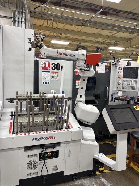 RoboJob Turn-Assist 200i Cobot, 2021 – Dual Gripper System, Laser Safety Scanner