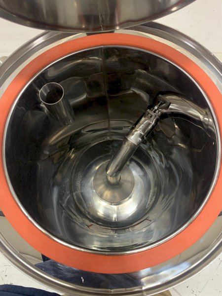 New AEC Drying Hopper, WH75, Approx. 75 lb Capacity, Insulated, Stainless Steel