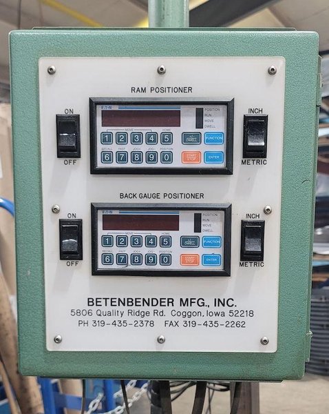 160 Ton x 12'  Betenbender Hydraulic Press Brake, Model 12-160T