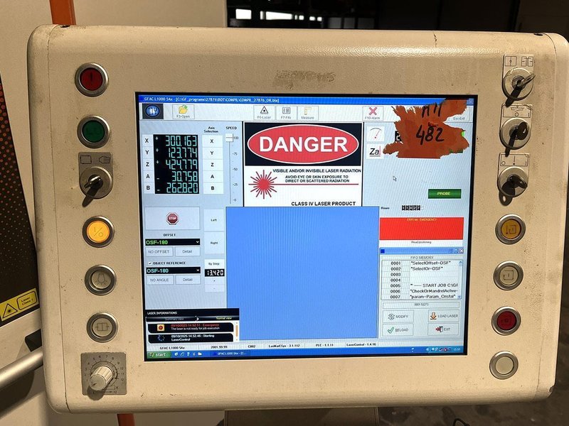 AgieCharmilles  Laser 1000 5Ax X:995 - Y: 550 - Z: 845 mm