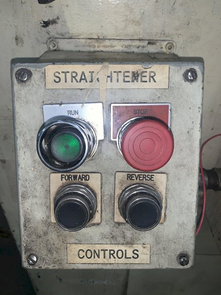 40" WIDE X .190" ROWE MODEL #C9-40 POWERED 5 ROLL COIL STRAIGHTENER: STOCK #13909