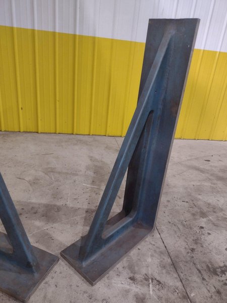48” X 10” X 22” PAIR OF (2) ANGLE PLATES: STOCK #22673