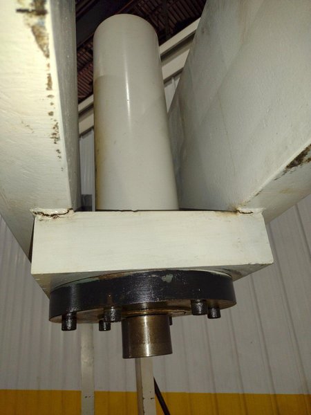 50 TON ENERPAC H-FRAME AIR OVER OIL SHOP PRESS: YOBRO #25793