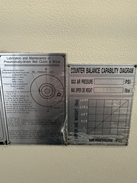 110 TON STAMTEC MODEL OCP-110 GAP FRAME. STOCK # 0669525
