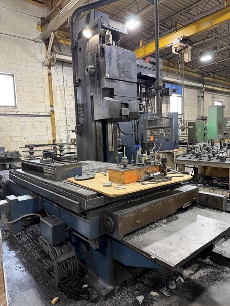 5" DEVLIEG 5K-96  CNC SPIRAMATIC HORIZONTAL BORING MILL WITH FANUC CONTROL. STOCK # 0219926