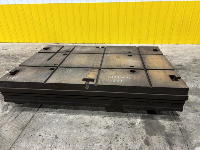 60&quot; X 90.5&quot; X 13&quot; T SLOTTED FLOOR PLATE: STOCK 11835