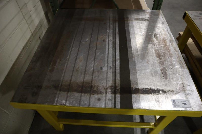Steel Table, Heavy Duty, 41.5&quot;x41.5&quot;x28.5&quot;- Auction Item