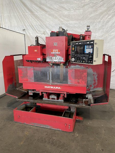MATSUURA MC-500V-DC TWIN SPINDLE VERTICAL MACHINING CENTER. STOCK # 1052222