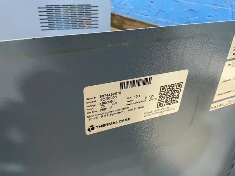 Thermal Care .75 Hp Temperature Control Unit  - Rqe0908