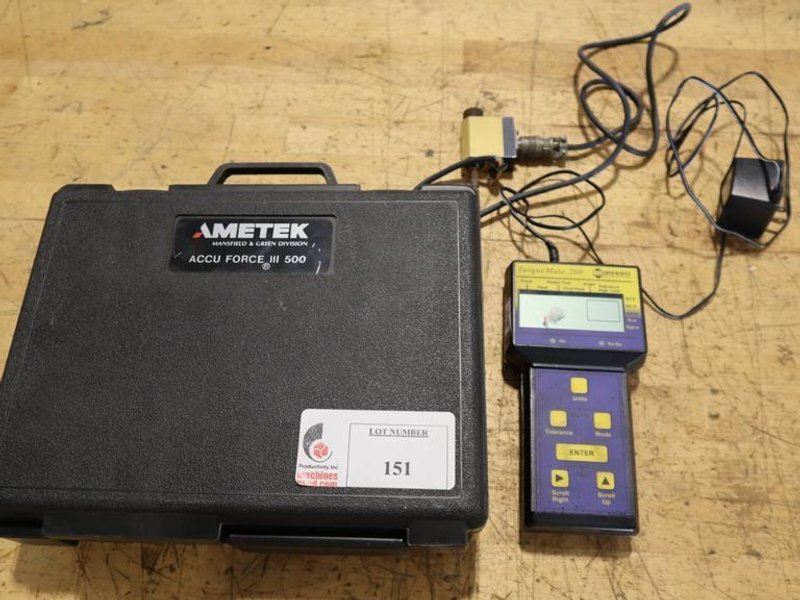 Torque Mate 200 Digital Torque Tester w Power Cord, Case- Auction Item
