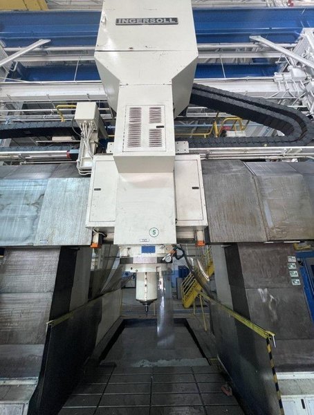 Ingersoll MasterMill 5-Axis CNC Bridge Mill, X-196″ w/Pallet Shuttle USED