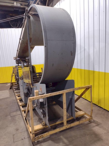 10,000 LB X 24&quot; WIDE X .187&quot; AIR FEEDS COIL CRADLE STRAIGHTENER / UNCOILER: STOCK 17042