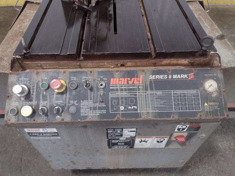 18&quot; X 22&quot; MARVEL SERIES 8-MARK III VERTICAL 60 DEGREE BAND SAW, NEW 2012 STOCK #3043
