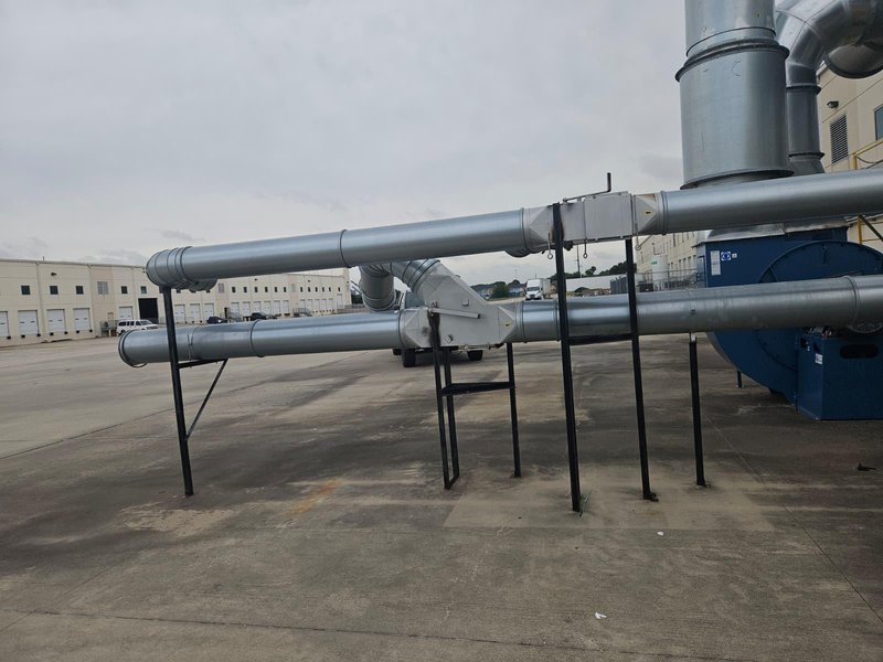 Nederman LBR-C SmartFilter Industrial Baghouse Dust Collector, 2023 – IIoT Controls, Reverse-Air Cleaning &amp; Chain Conveyor