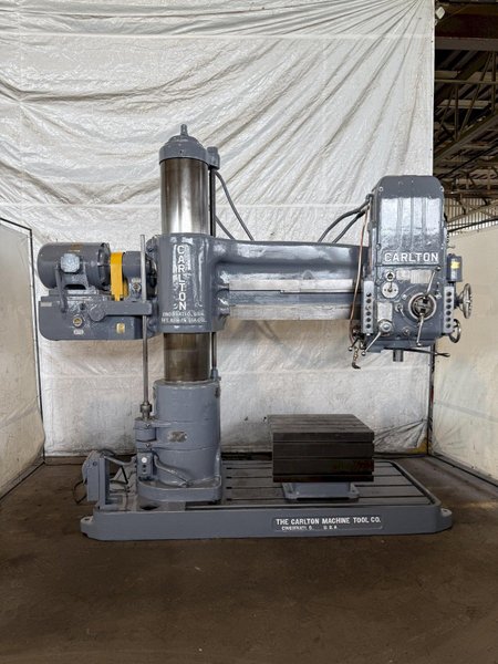 5' X 15" CARLTON MODEL 3A RADIAL ARM DRILL. STOCK # 0434026