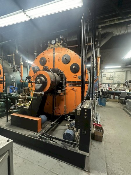 1965 Orr &amp; Sembower 350 HP 3‑pass firetube natural‑gas boiler