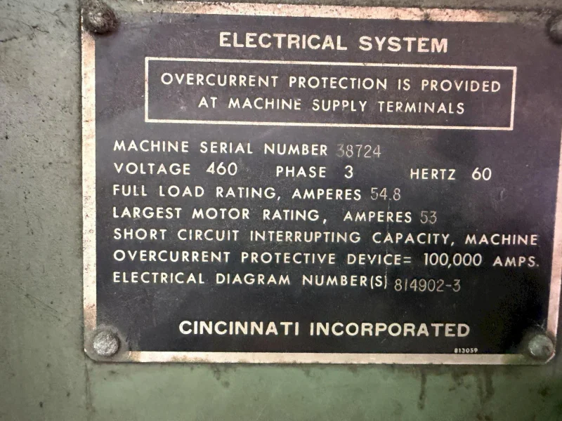 400 TON X 14' CINCINNATI MODEL #400H HYDRAULIC PRESS BRAKE: YOBRO #26115