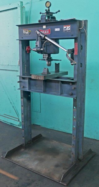 Dake 50-Ton Hydraulic H-Frame Shop Press, 50H