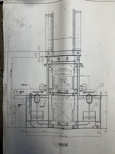 1950 DEGREE SURFACE COMBUSTION ALLCASE 3-30-48-30 GAS FIRED FURNACE: STOCK #20710
