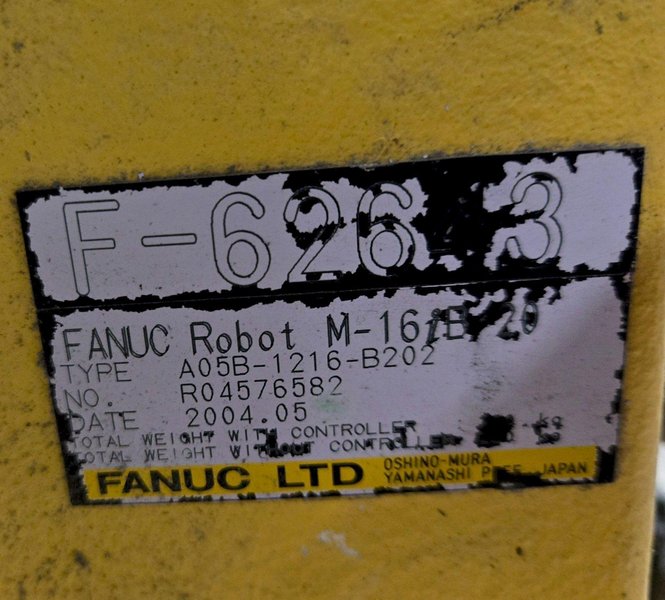FANUC M-16IB/20 + R-J3IB ROBOT ARM AND CONTROL PANEL USED