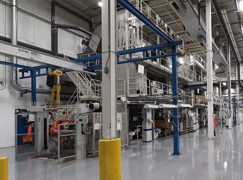 55″ Fischer &amp; Krecke Flexpress 16S – 8-Color CI Flexographic Printing Press w/ Laminator, Gravure, Flying Splice Unwinds/Rewind