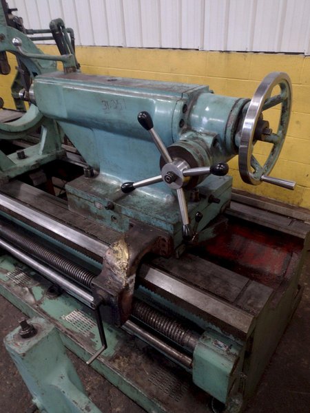 42" X 120" RYAZAN MODEL #1N65 HEAVY DUTY ENGINE LATHE 4.5" HOLE: STOCK #16472