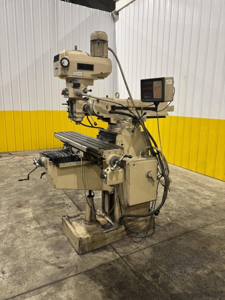 3 HP LAGUN MODEL #FTV-2S VERTICAL RAM TYPE MILL WITH DRO &amp; POWER FEED: STOCK #23240