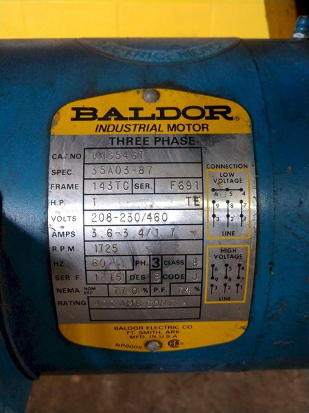 MOTORIZED FEED TABLE: STOCK 13447