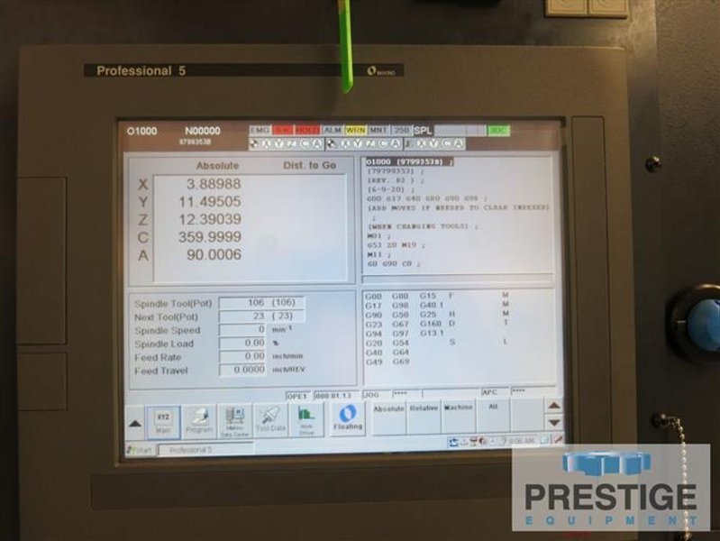 Makino D500 5-Axis Vertical Machining Center