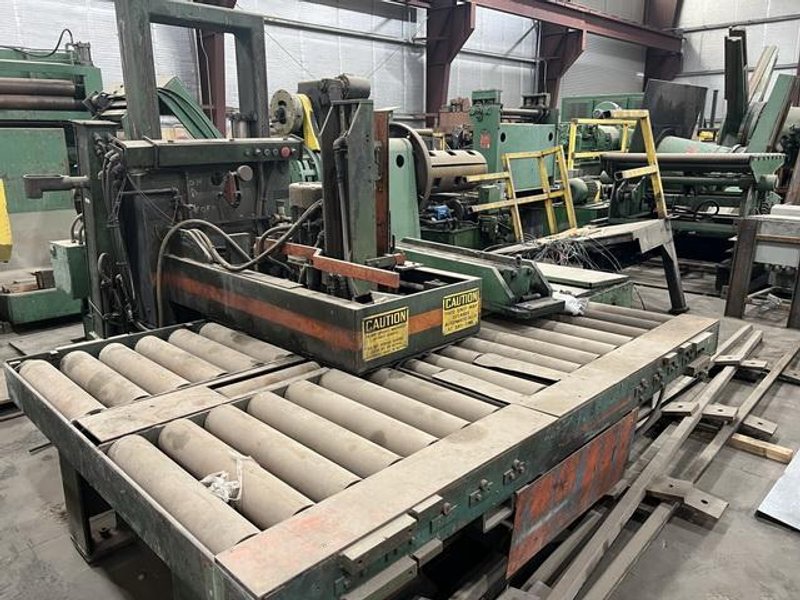 48" x .312" x 30,000# Loopco Slitting Line w/3 Heads Stock # 14255