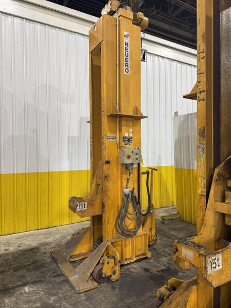 (4) 15 TON (120,000 LBS TOTAL) NEUERO / RAILQUIP MODEL #3275 HEAVY DUTY MOBILE JACK LIFTS: YOBRO #23869