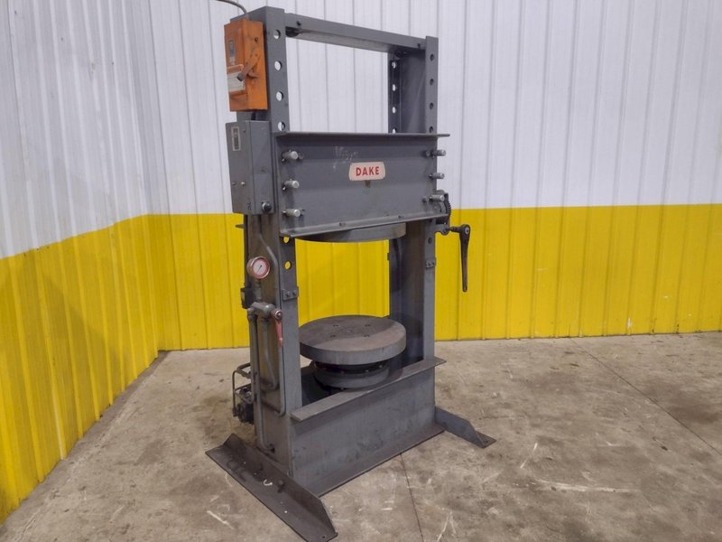 150 TON DAKE HYDRAULIC H-FRAME WHEEL PRESSING PRESS: YOBRO #25286