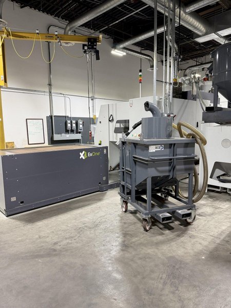 2021 ExOne type S-MaX 2.0 furan sand printer s/n 020.0227, rated at 400 volt, with traveling table type JB s/n 401.0342, sand transporter typeSC s/n 408.0687, 1800 x 1000 x 700 mm build box, up to 125/l/h per hour, S-Max pro software and controls