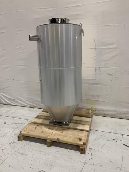 New AEC Drying Hopper, WH300, Approx. 300 lb Capacity, Insulated, Stainless Steel