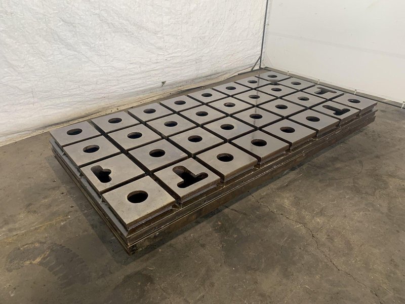 60&quot; X 120&quot; X 10&quot; T-SLOTTED FLOOR PLATE: STOCK #18597