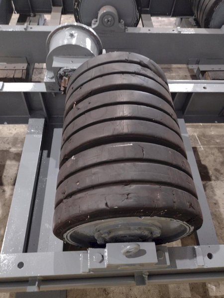 120 TON (240,000 LBS) RANSOME PANDJIRIS POWERED TANK TURNING ROLLS, POWER &amp; IDLER: STOCK #23143