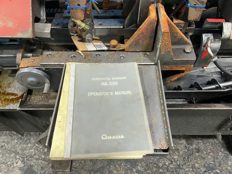 AMADA 10”X15” HORIZONTAL BAND SAW  -  HA250W