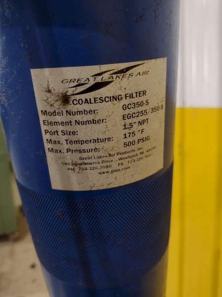 300 CFM GREAT LAKES MODEL #GRF-300A-436 REFRIGERATED AIR DRYER: STOCK #21830