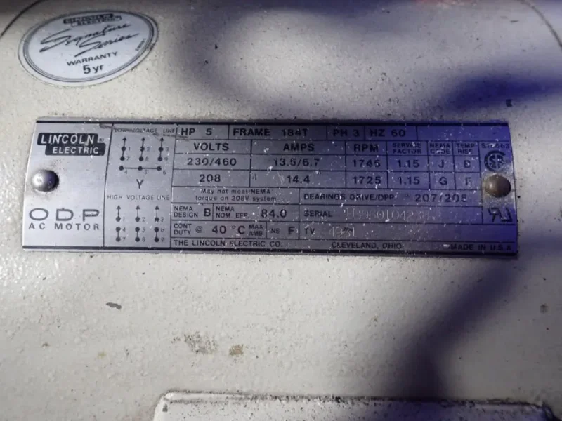 NELMOR CO INC 5 HP GRANULATOR  -  G1012P1