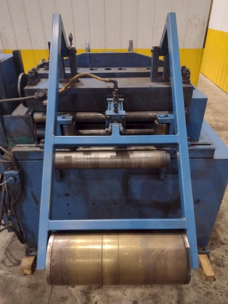 24" COOPER WEYMOUTH 7 ROLL MOTORIZED POWERED COIL STRIP STRAIGHTENER: STOCK #23702