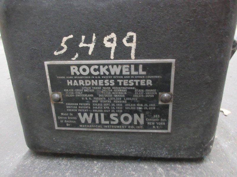 Rockwell Model 3JR Hardness Tester- Auction Item