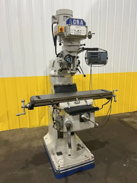 2 HP ACRA MODEL #AM-2V VERTICAL KNEE MILL: STOCK # 4143