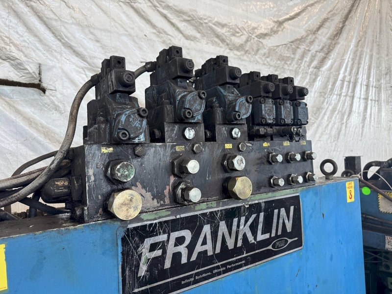 196 TON X 20” WIDTH X 1” FRANKLIN MODEL #B5196-20 AUTOMATIC FLANGE/PLATE LINE. STOCK # 0663625